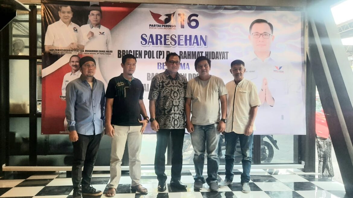 Caleg Perindo Brigjen Pol (P) Rahmat Hidayat, Gelar Saresehan Bersama Pengurus Partai Perindo Kab. Cirebon