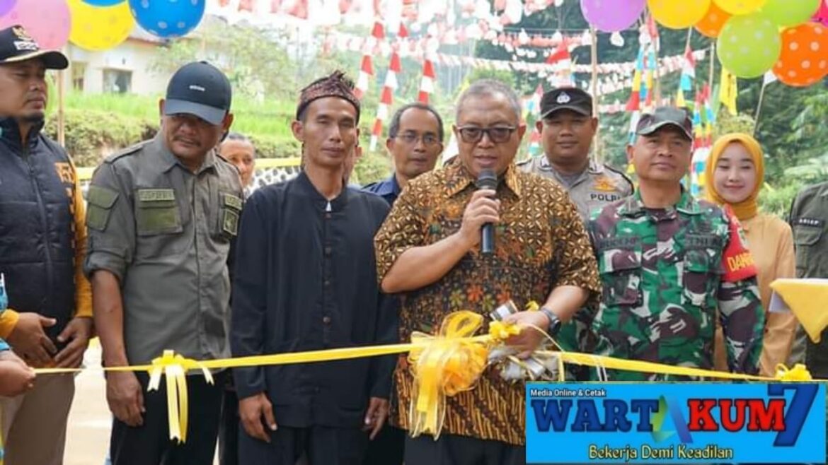 Jembatan Penghubung 2 Desa Cikiray dan Desa Mekar Nangka, di resmikan Bupati Sukabumi : Dukung Potensi Ekonomi Pendidikan dan Potensi Desa