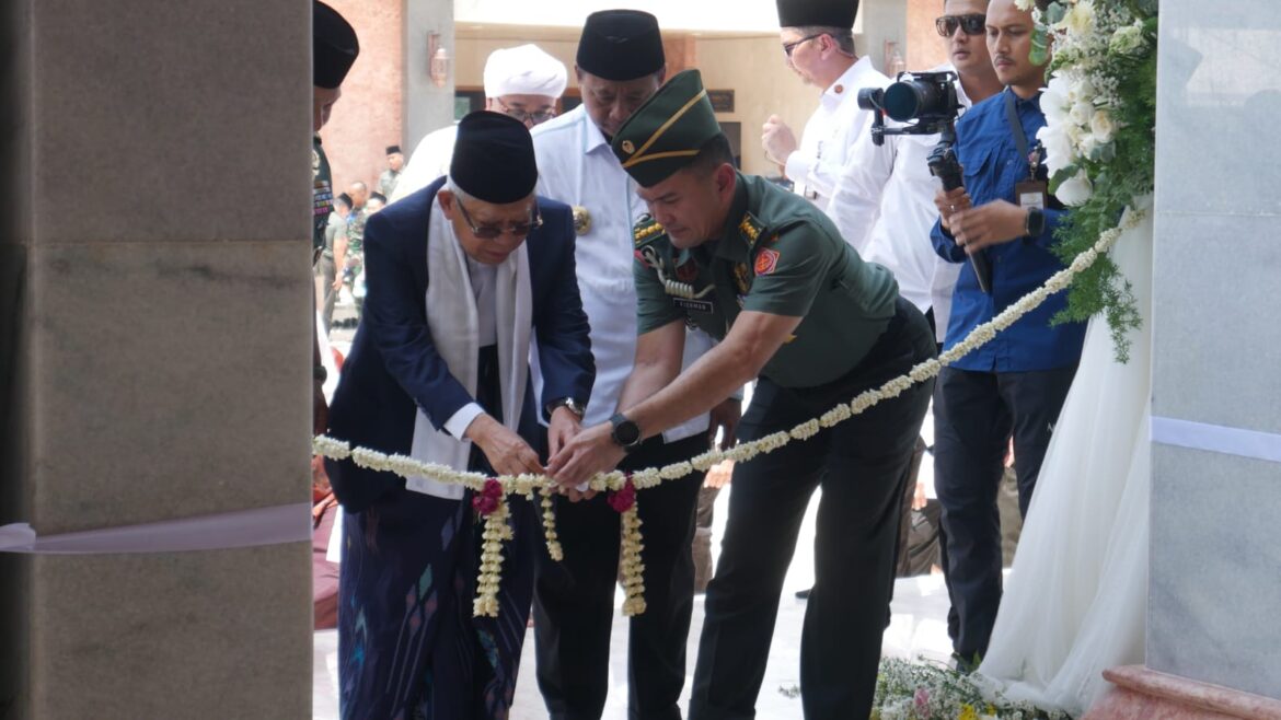 Wapres Ma’ruf Amin Resmikan Masjid Syarif Abdurachman, Jadikan Masjid Sebagai Pusat Dakwah dan Peradaban Islam