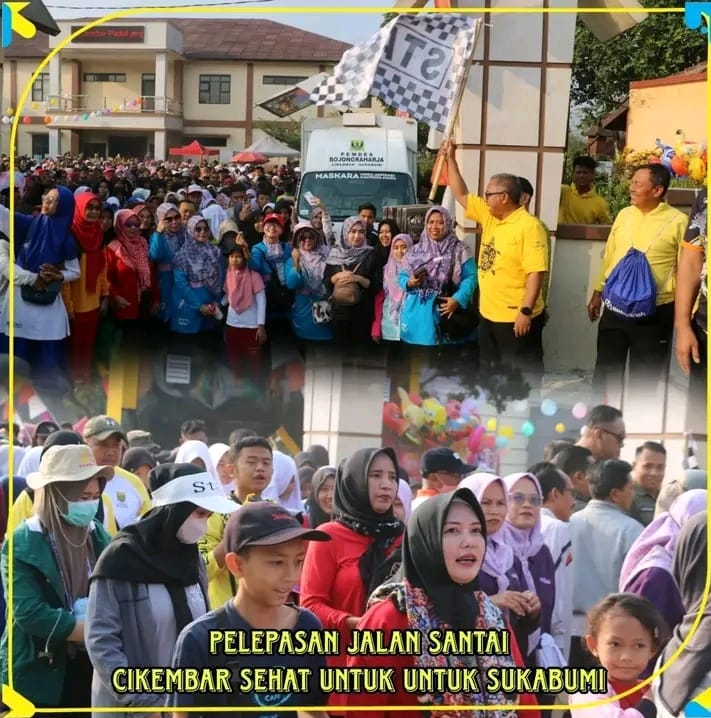 Bupati Sukabumi Melepas Jalan Santai Dengan Tema Cikembar Sehat Untuk Sukabumi