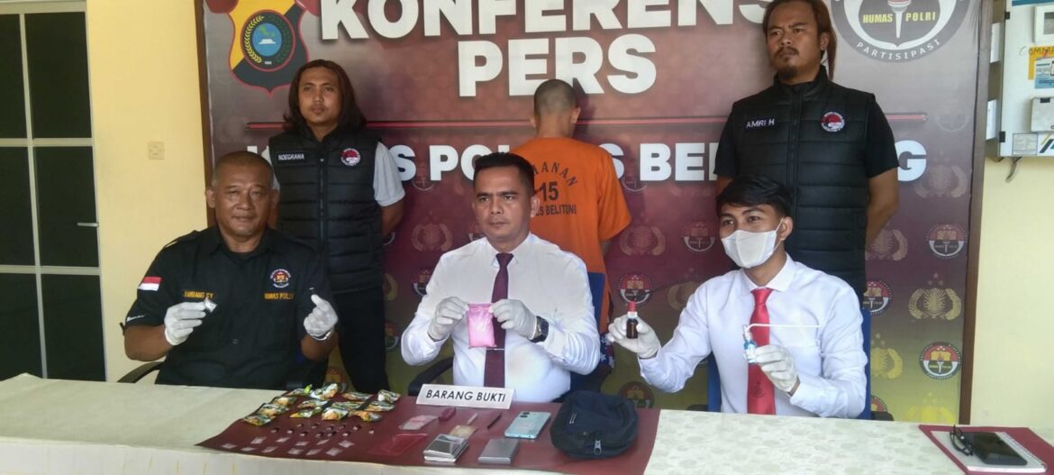 Satres Narkoba Polres Belitung Ringkus Kurir Narkoba Jenis Sabu