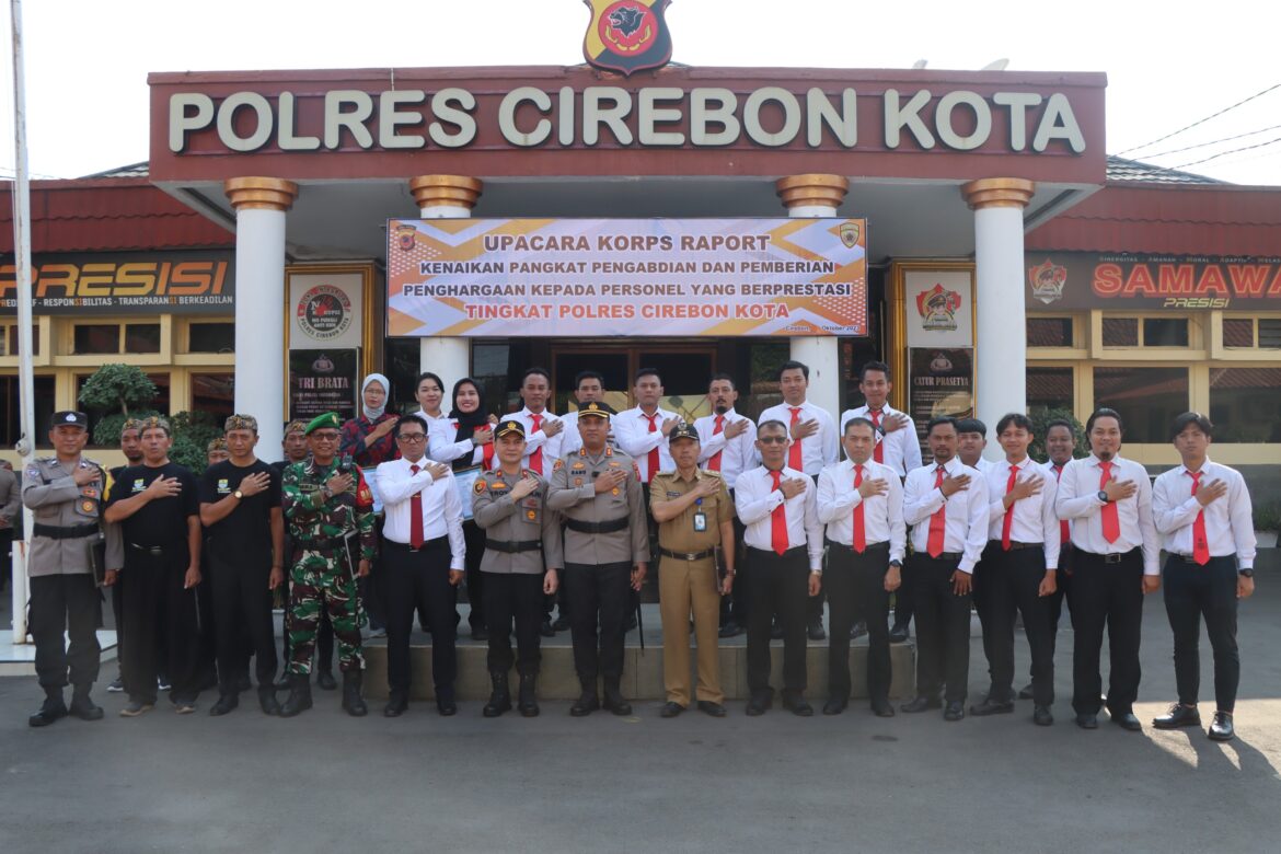 Jajaran Sat Resnarkoba Polres Cirebon Kota Raih Penghargaan Dari Kapolres Cirebon Kota