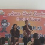 Serah terima jabatan kapolsek cicurug KOMPOL PARLAN S.Pd MH. Kepada KOMPOL MANGAPUL SIMANGUNSONG SH.MH