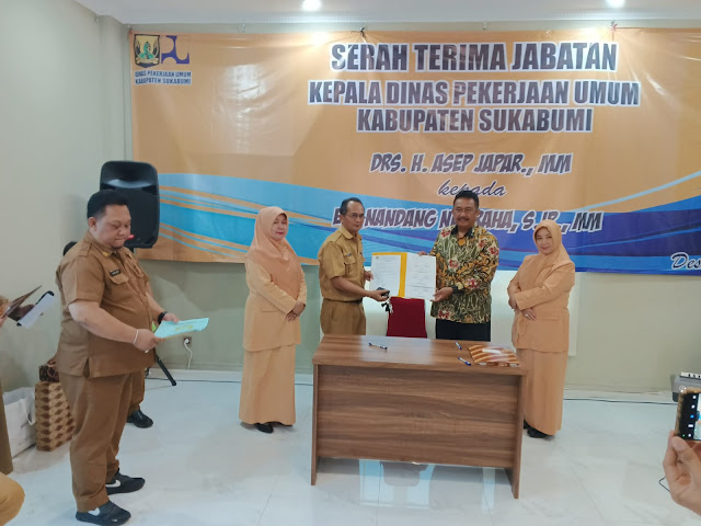 Dinas PU Kabupaten -Sukabumi Gelar Acara Serah terima Jabatan (Sertijab)