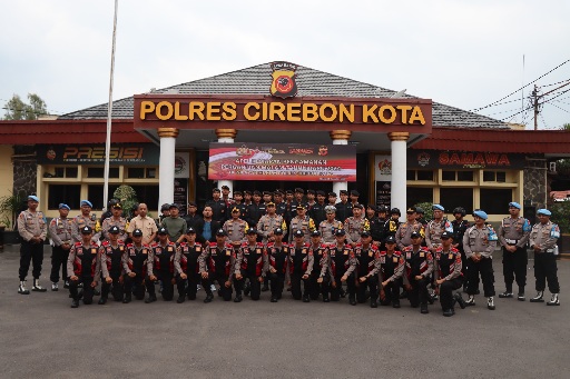 Polres Cirebon Kota Gelar Apel Kesiapan Pengamanan Malam Tahun Baru 2024