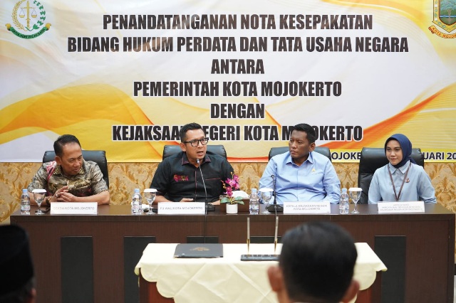 Perkuat Sinergitas, Pemkot Mojokerto dan Kejari Lanjutkan Kerja Sama Bidang Hukum dan Tata Usaha Negara