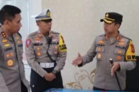 Kapolda Jabar Tinjau Kesiapan Pengamanan Arus Mudik di Wilayah Polres Sukabumi