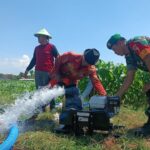 Pompa Air Brigade Alsintan Alirkan Air di Lahan Jagung, Ketua Poktan Tani Makmur : Terima Kasih Bapak Menteri Pertanian Dan Bapak TNI