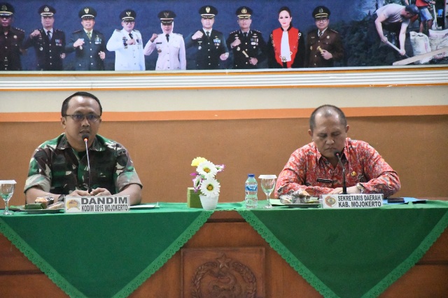 Kodim 0815 Bareng Pemkab Mojokerto Gelar Rakor Persiapan TMMD Ke-121 Tahun 2024