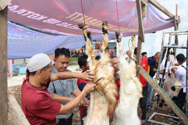 Lapas Kotaagung Rayakan Idul Adha 1445 H/2024 M,Petugas Gelar Salat Ied dan Sembelih 12 Hewan Kurban Bersama Warga Binaan