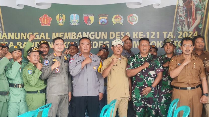 Berjalan Sepekan, Kegiatan Non Fisik TMMD Reguler Ke-121 Sasar Satlinmas – Wasbang Hingga Simulasi Padamkan Kebakaran