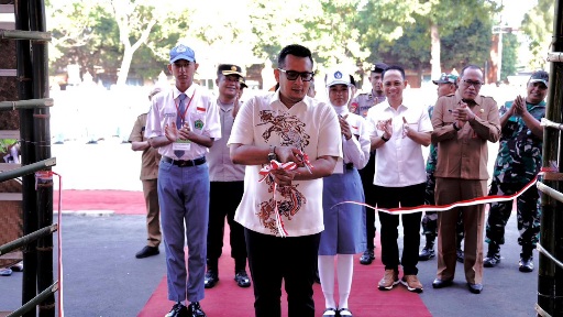 Capaska Kota Mojokerto Masuki Desa Bahagia, Mas Pj : Tanamkan Semangat Merah-Putih di Dalam Hati