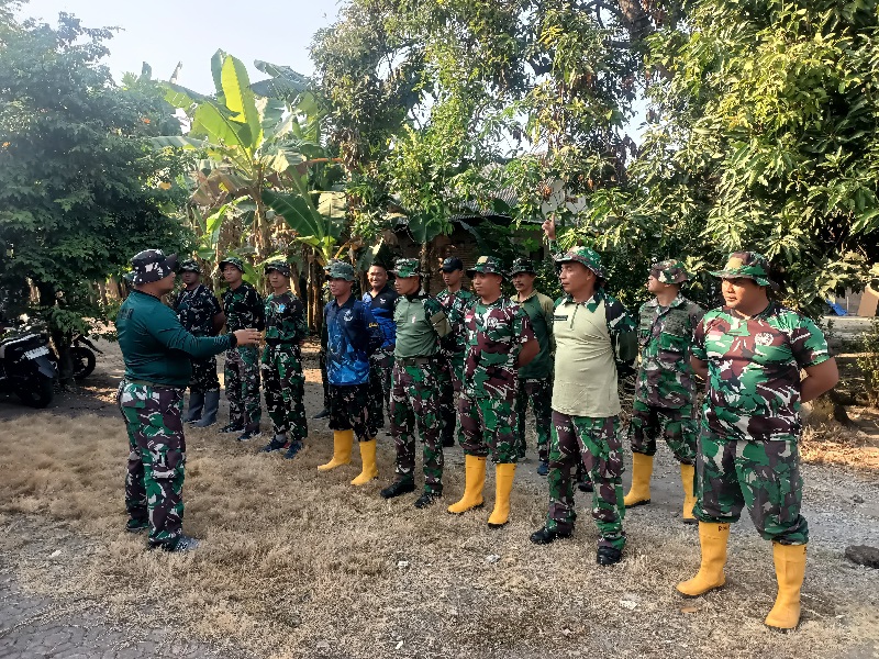 Satgas TMMD 121 Kodim 0815/Mojokerto Awali Kegiatan Dengan Apel Pagi