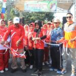 Bupati Mojokerto Resmikan Jalan Poros - CFD Di Desa Jatipasar Trowulan