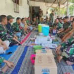 Manunggal TNI-Rakyat, Dansatgas TMMD 121 Mojokerto Bareng Warga Desa Bandung Makan Siang Bersama