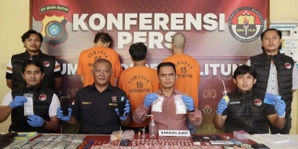 Kasat Narkoba Polres Belitung AKP Anton Sinaga SH Beserta Jajaran Ringkus DPO Bandar Narkotika