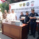 Pemkab Mojokerto Dan KPPBC Musnahkan 11 Juta Batang Rokok Ilegal