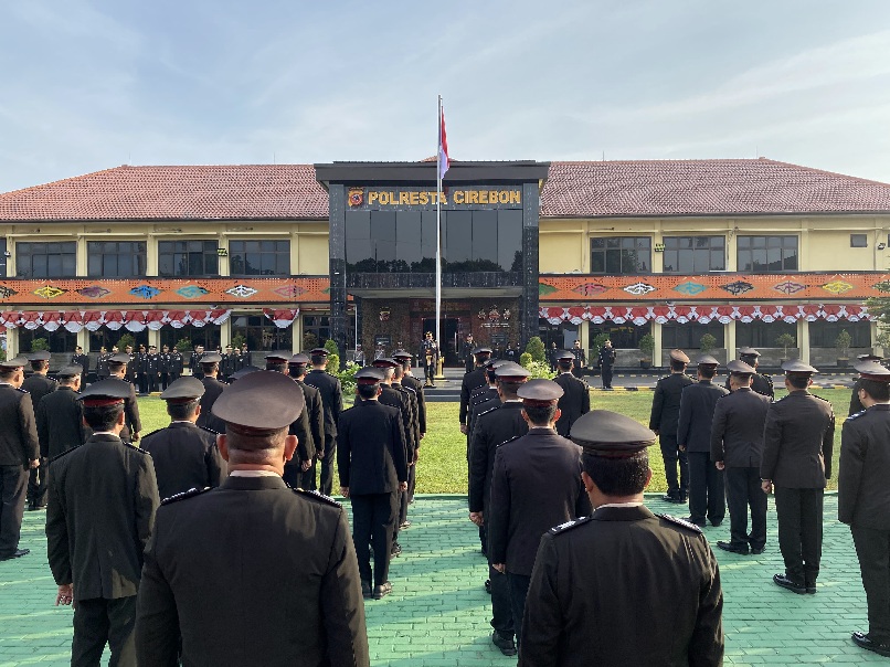 Polresta Cirebon Gelar Upacara Peringatan HUT Kemerdekaan RI Ke-79