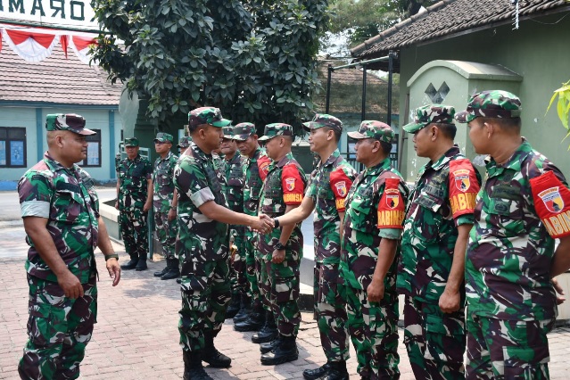 Pantau Kondusifitas Wilayah, Dandim 0815/Mojokerto Kunjungi Koramil 0815/13 Kutorejo