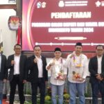 Pasangan Mubarok Resmi Mendaftar ke KPU Kabupaten Mojokerto