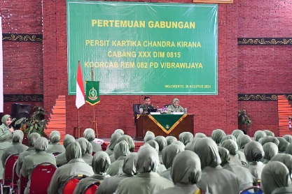 Pertemuan Gabungan Persit, Dandim 0815/Mojokerto : Jaga Kekompakan & Bijak Ber-Medsos