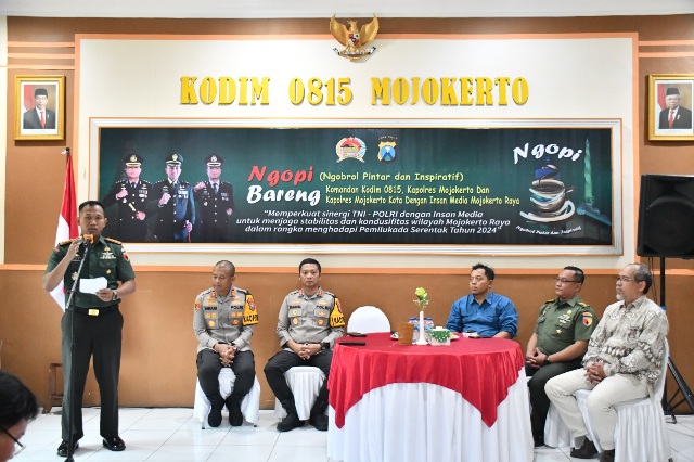 Jaga Stabilitas & Kondusifitas Mojokerto Raya Jelang Pilkada Serentak, TNI-Polri Perkuat Sinergitas Dengan Insan Media