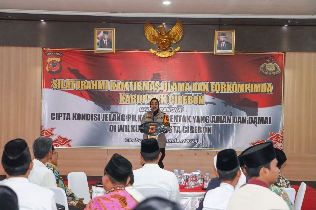 Cipta Kondisi Jelang Pilkada Serentak, Polresta Cirebon Gelar Silatutahmi Kamtibmas Forkopimda dan Ulama