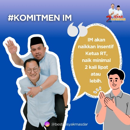 OPTIMIS MENANG, ISYAK-MASDAR KOMITMEN NAIKKAN INSENTIF 2 KALI LIPAT UNTUK DUKUN KAMPONG & KETUA RT