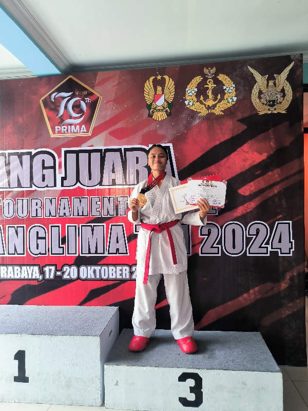 Atlet Karate Kodim 0815/Mojokerto Raih Prestasi Turnamen Piala Panglima TNI