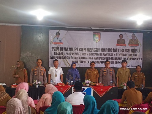 Kesbangpol Tanggamus Menyelenggarakan Kegiatan Pembinaan dan Pemberdayaan Pekon Bersih Narkoba