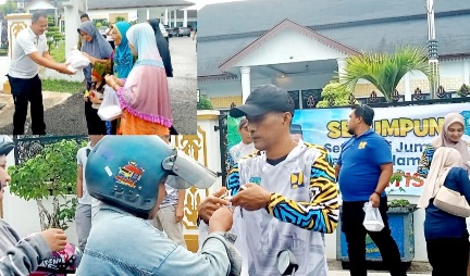 Jum’at Berkah, Pj Bupati Belitung Berbagi Nasi Kotak Bersama Forkopimda dan Kepala OPD