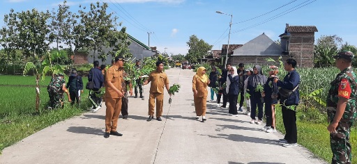 Tanam Ratusan Pohon, Komitmen Koramil 0815/06 Kemlagi Bersama Mahasiswa Unimas Jaga Kelestarian Alam