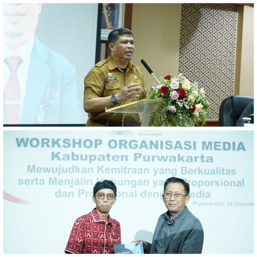 Sekretariat DPRD Purwakarta Menyelenggarakan Workshop Menyertakan Ratusan Wartawan dengan Narsum Dewan Pers Nasional