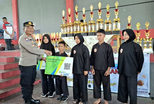 Kasat Binmas Polresta Cirebon Hadiri Pembukaan Kejuaraan Pencak Silat Cirebon Katon Tahun 2024