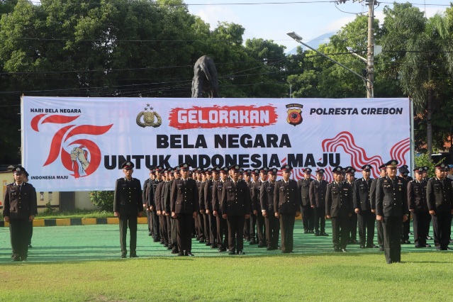 Polresta Cirebon Gelar Upacara Peringatan Hari Bela Negara Ke-76