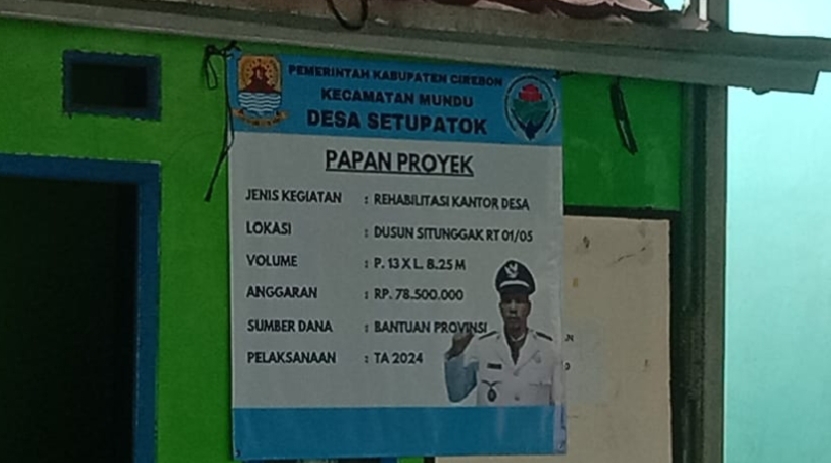 Diduga Kuat Oknum Kuwu Desa setupatok kecamatan mundu Alokasi Dana Banprov dijadikan Ajang Bancakan