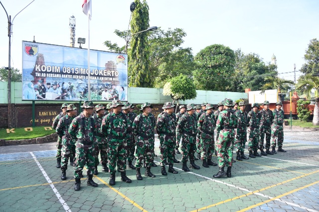 Tingkatkan Kemampuan Dasar Prajurit, Kodim 0815/Mojokerto Gelar Latorsar Teritorial