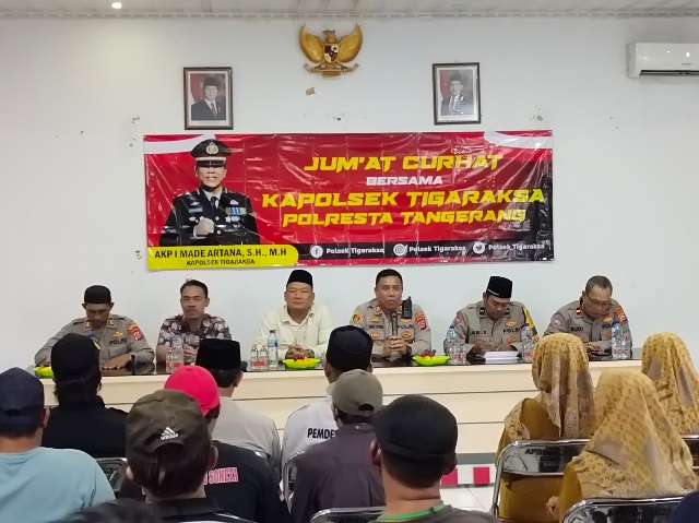 Kapolsek Tigaraksa Gelar Jumat Curhat, Dengarkan Keluhan Masyarakat